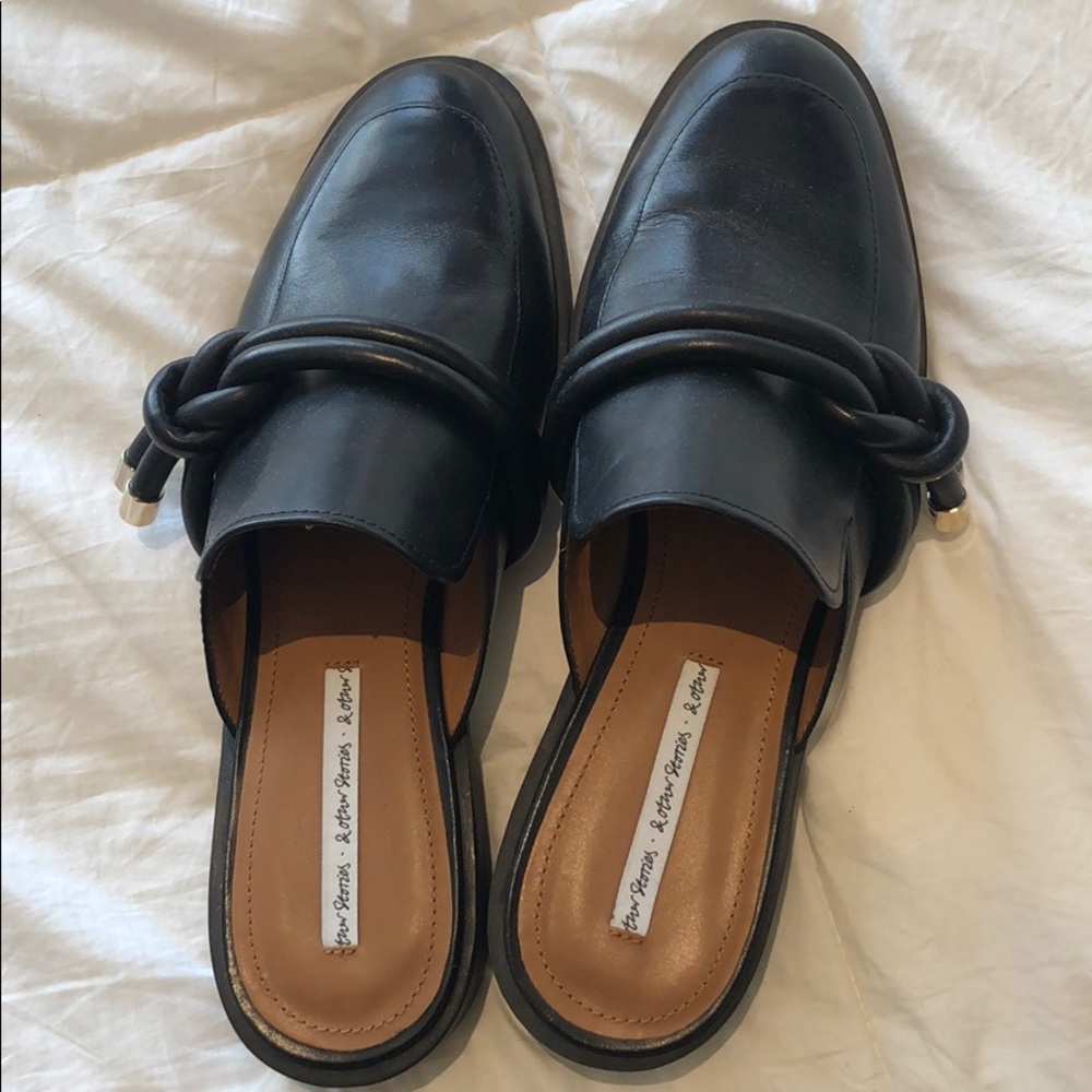& Other Stories black slip on shoes